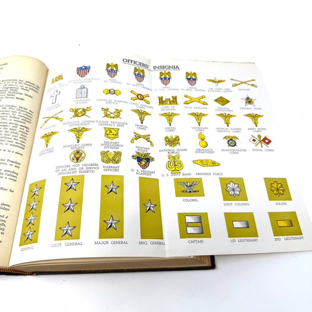 1942 The Officers Guide 8th Edition US Army Military Reference Book Hardcover - Picture 11 of 13